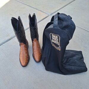 Men's Dan Post snake skin cowboy boots